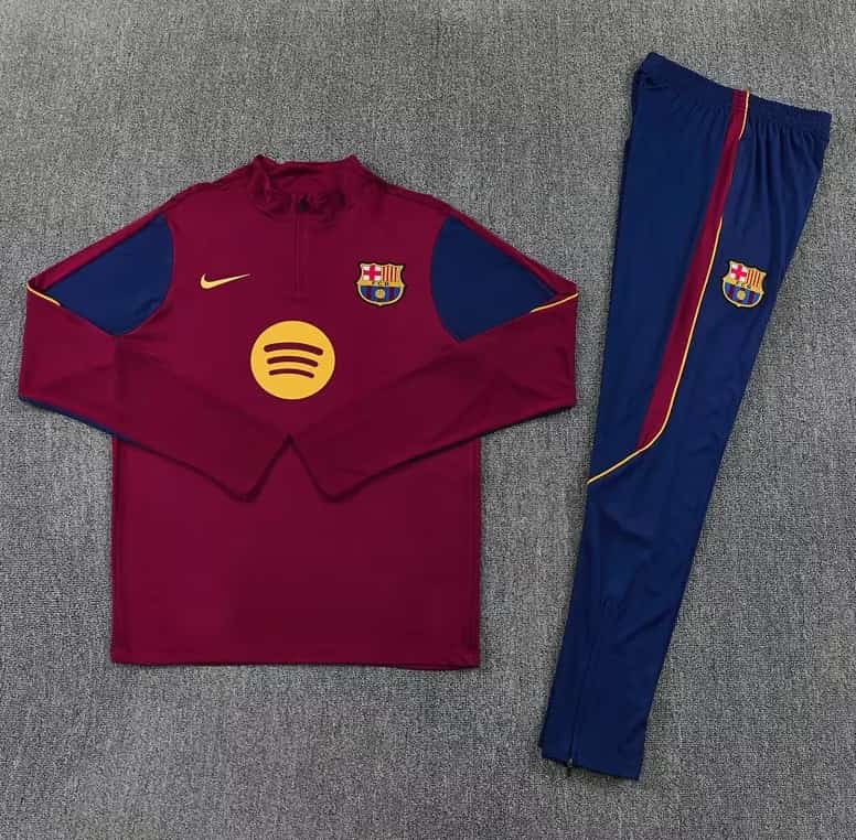 AAA(Thailand) Barcelona 26/27 Red Soccer Tracksuit