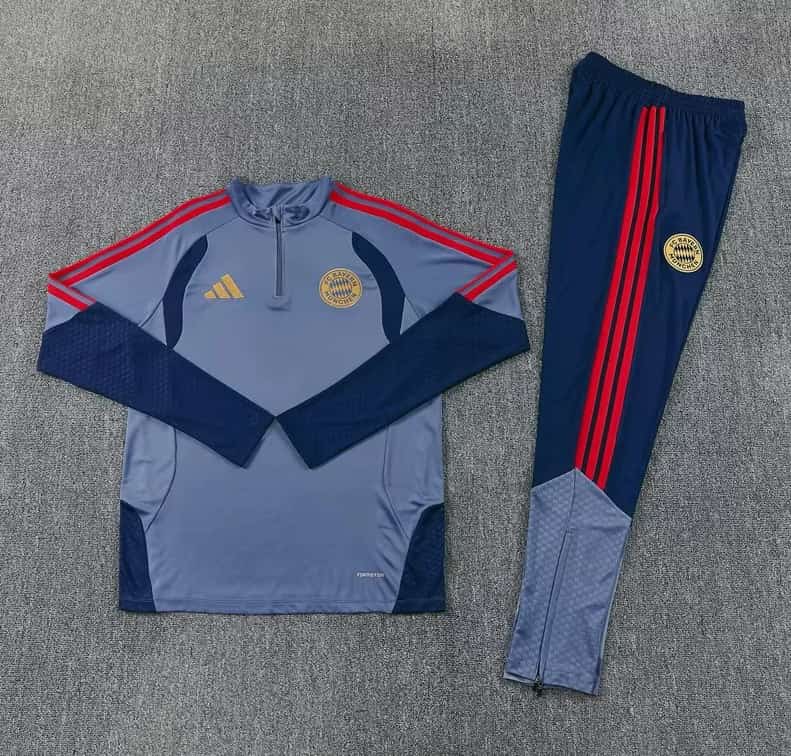 AAA(Thailand) Bayern Munich 26/27 Grey Soccer Tracksuit AAA(Thailand) Bayern Munich 26/27 Grey Soccer Tracksuit