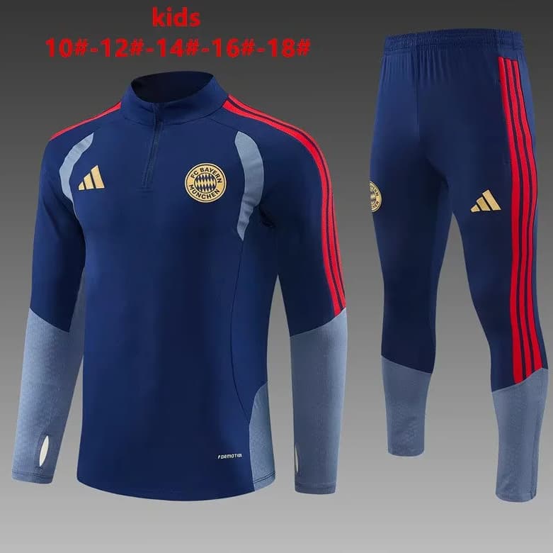 Bayern Munich 26/27 Kids Dark Blue Soccer Tracksuit Bayern Munich 26/27 Kids Dark Blue Soccer Tracksuit
