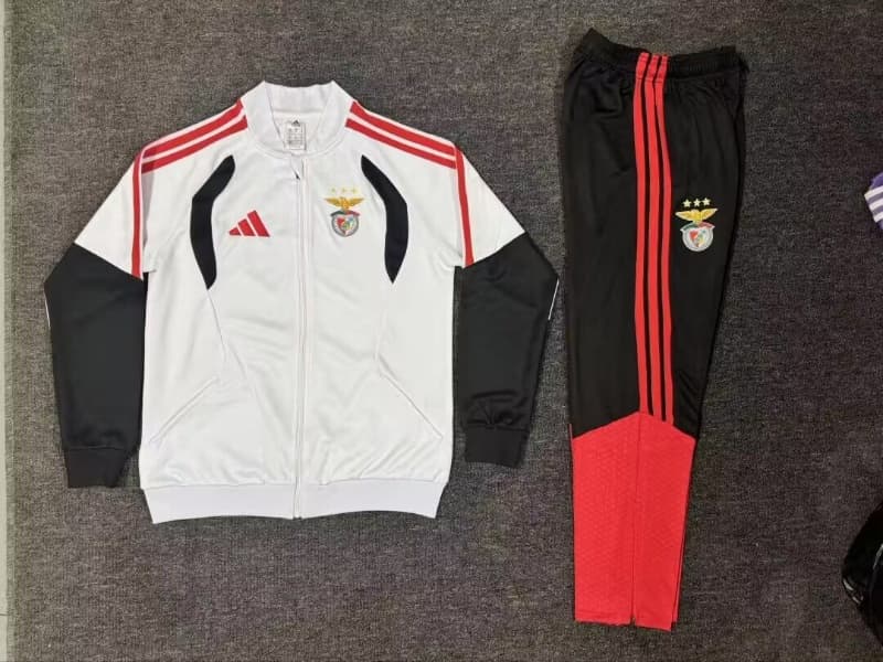 AAA(Thailand) Benfica 26/27 White Soccer Tracksuit 02 AAA(Thailand) Benfica 26/27 White Soccer Tracksuit 02