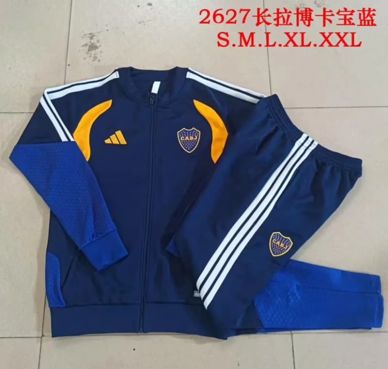 AAA(Thailand) Boca Juniors 2026 Dark Blue Soccer Tracksuit 04 AAA(Thailand) Boca Juniors 2026 Dark Blue Soccer Tracksuit 04