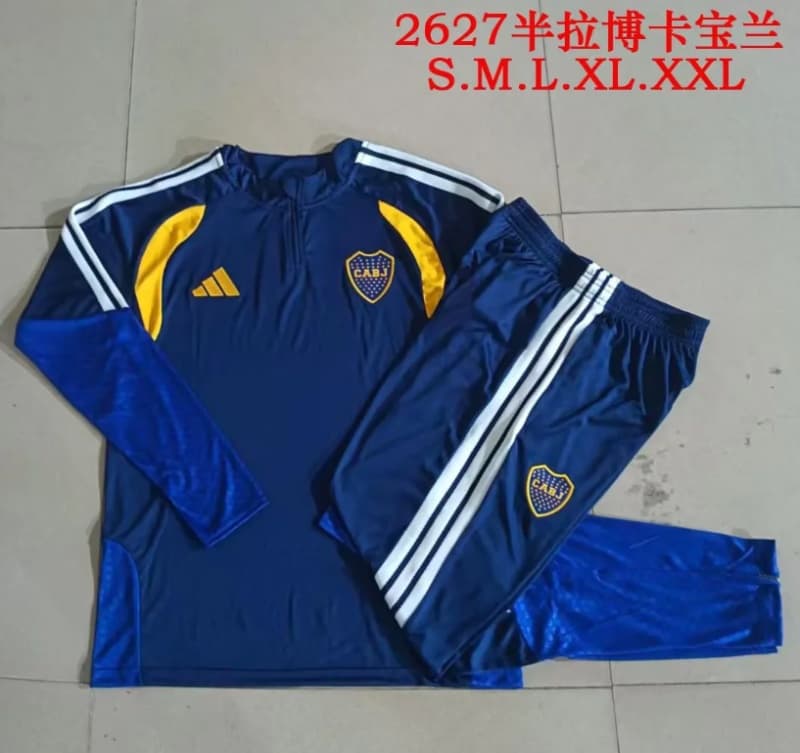AAA(Thailand) Boca Juniors 2026 Dark Blue Soccer Tracksuit 05 AAA(Thailand) Boca Juniors 2026 Dark Blue Soccer Tracksuit 05