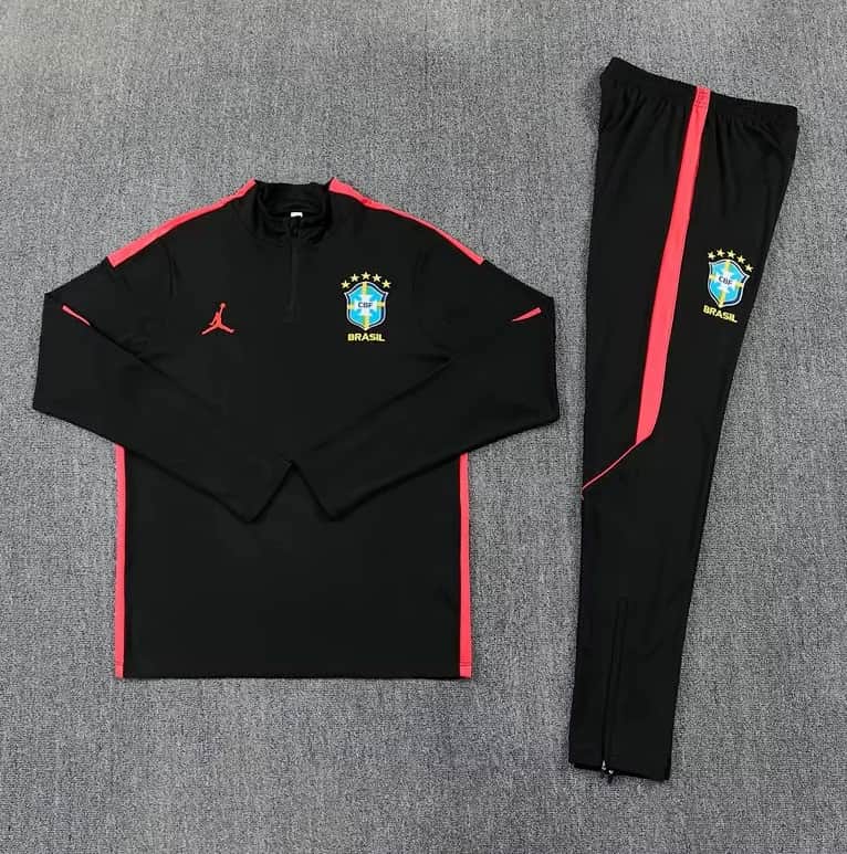 AAA(Thailand) Brazil 2026 Black Soccer Tracksuit