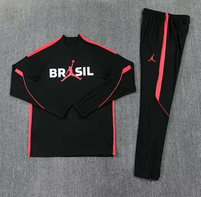 AAA(Thailand) Brazil 2026 Black Soccer Tracksuit