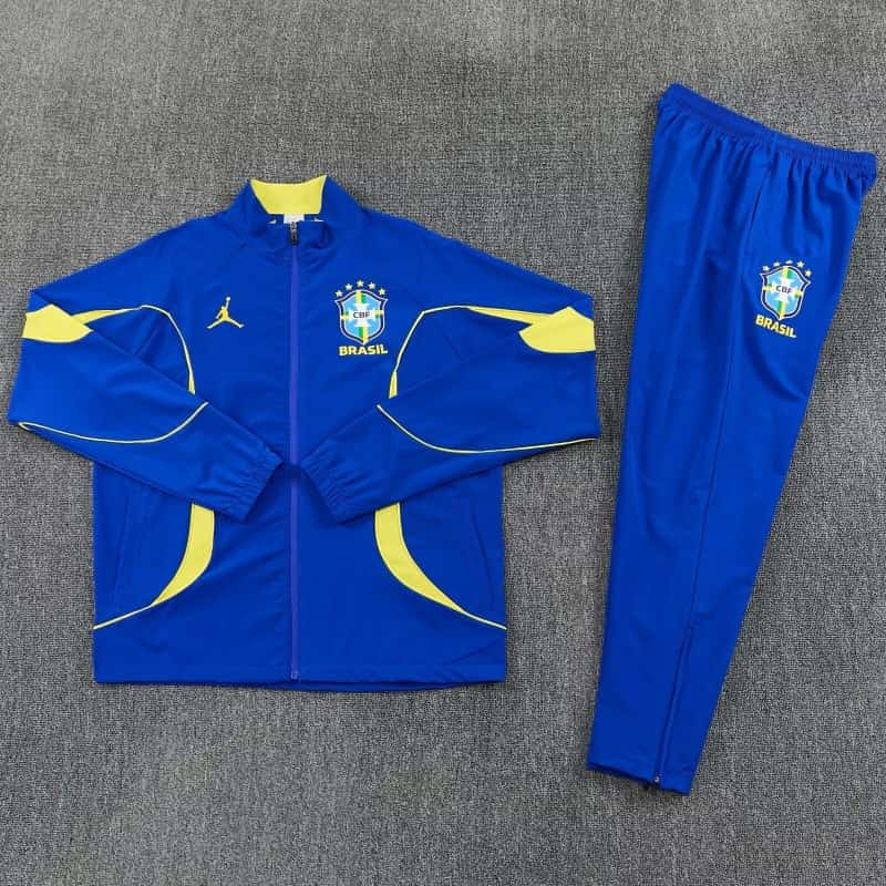 AAA(Thailand) Brazil 2026 Blue Soccer Tracksuit 03 AAA(Thailand) Brazil 2026 Blue Soccer Tracksuit 03
