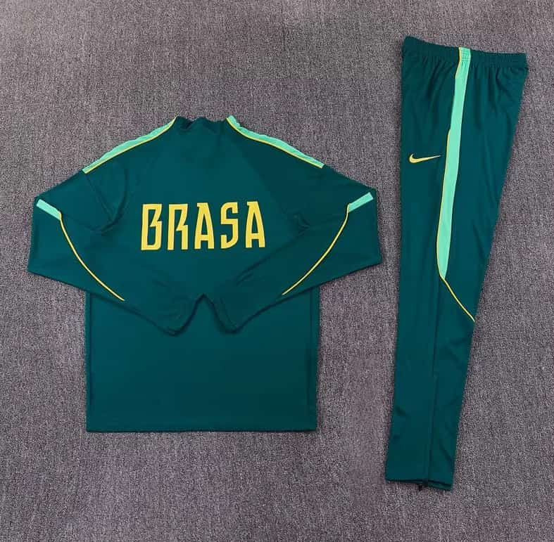 AAA(Thailand) Brazil 2026 Green Soccer Tracksuit
