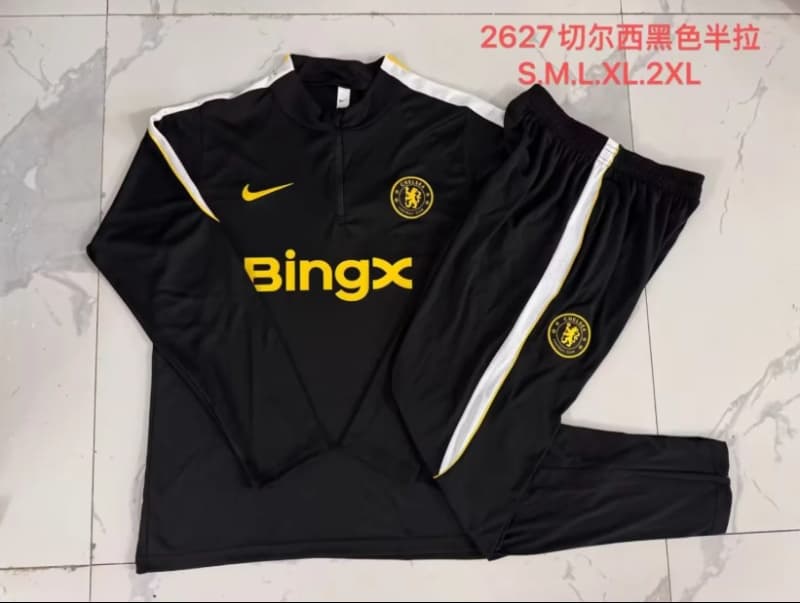 AAA(Thailand) Chelsea 26/27 Black Soccer Tracksuit 02 AAA(Thailand) Chelsea 26/27 Black Soccer Tracksuit 02