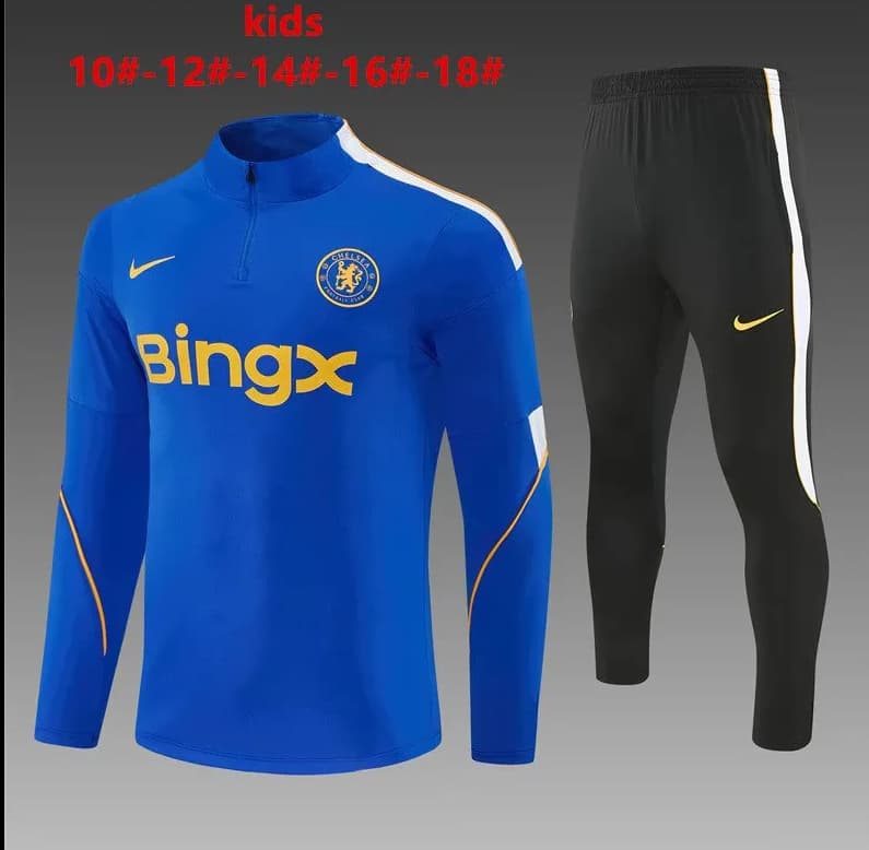 Chelsea 26/27 Kids Blue Soccer Tracksuit Chelsea 26/27 Kids Blue Soccer Tracksuit