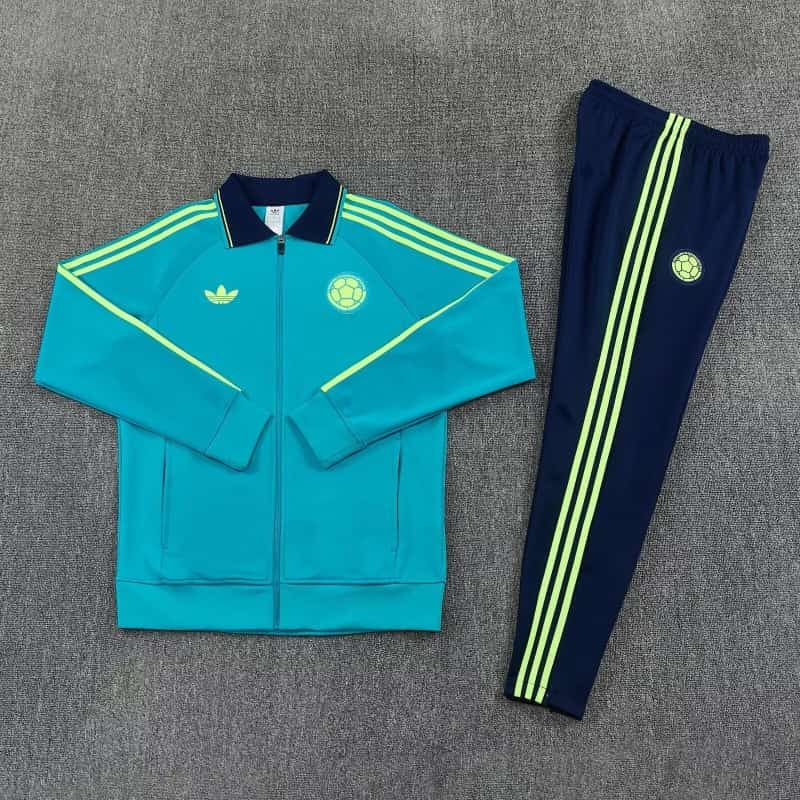 AAA(Thailand) Colombia 2026 Green Soccer Tracksuit
