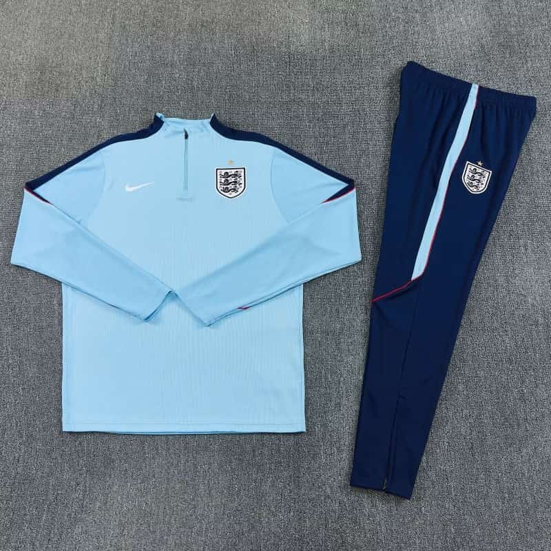AAA(Thailand) England 2026 Blue Soccer Tracksuit AAA(Thailand) England 2026 Blue Soccer Tracksuit