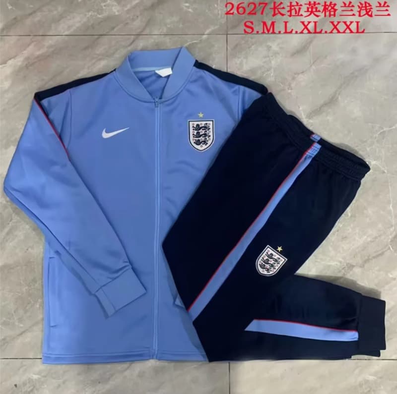 AAA(Thailand) England 2026 Blue Soccer Tracksuit 02 AAA(Thailand) England 2026 Blue Soccer Tracksuit 02