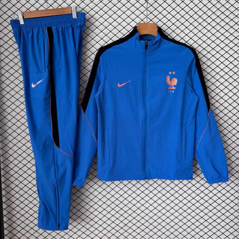 AAA(Thailand) France 2026 Blue Soccer Windbreaker Tracksuit 03 AAA(Thailand) France 2026 Blue Soccer Windbreaker Tracksuit 03