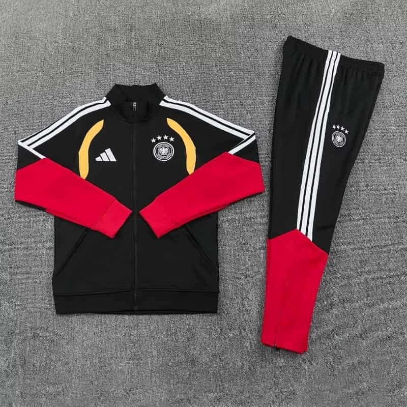 AAA(Thailand) Germany 2026 Black Soccer Tracksuit 03