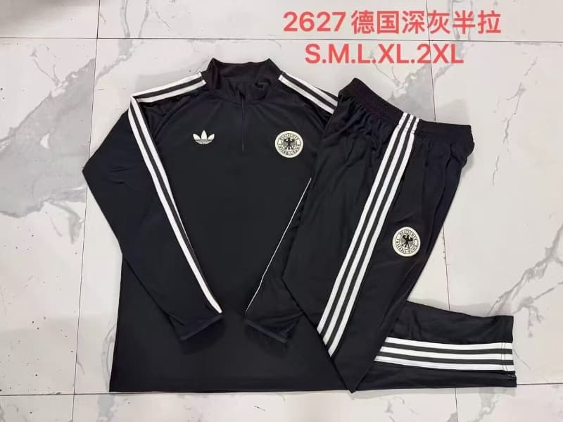 AAA(Thailand) Germany 2026 Black Soccer Tracksuit 05 AAA(Thailand) Germany 2026 Black Soccer Tracksuit 05