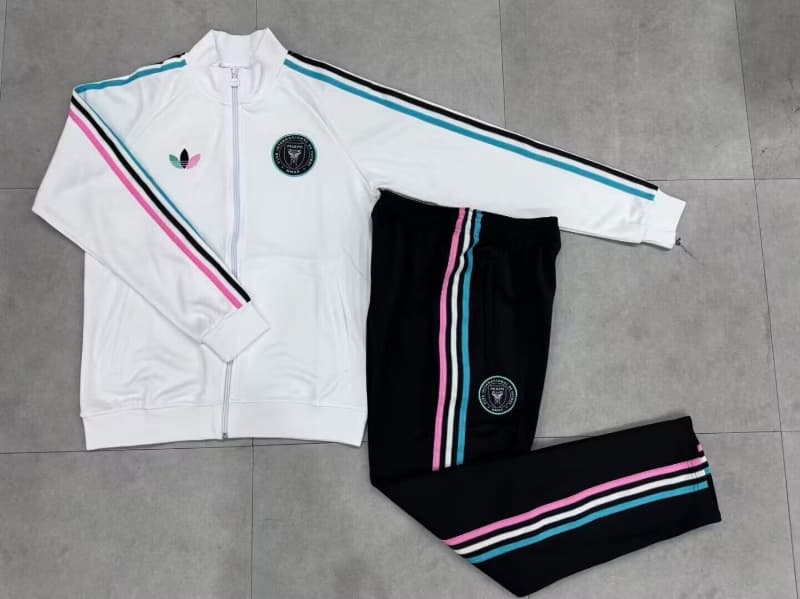 AAA(Thailand) Inter Miami 2026 White Soccer Tracksuit AAA(Thailand) Inter Miami 2026 White Soccer Tracksuit