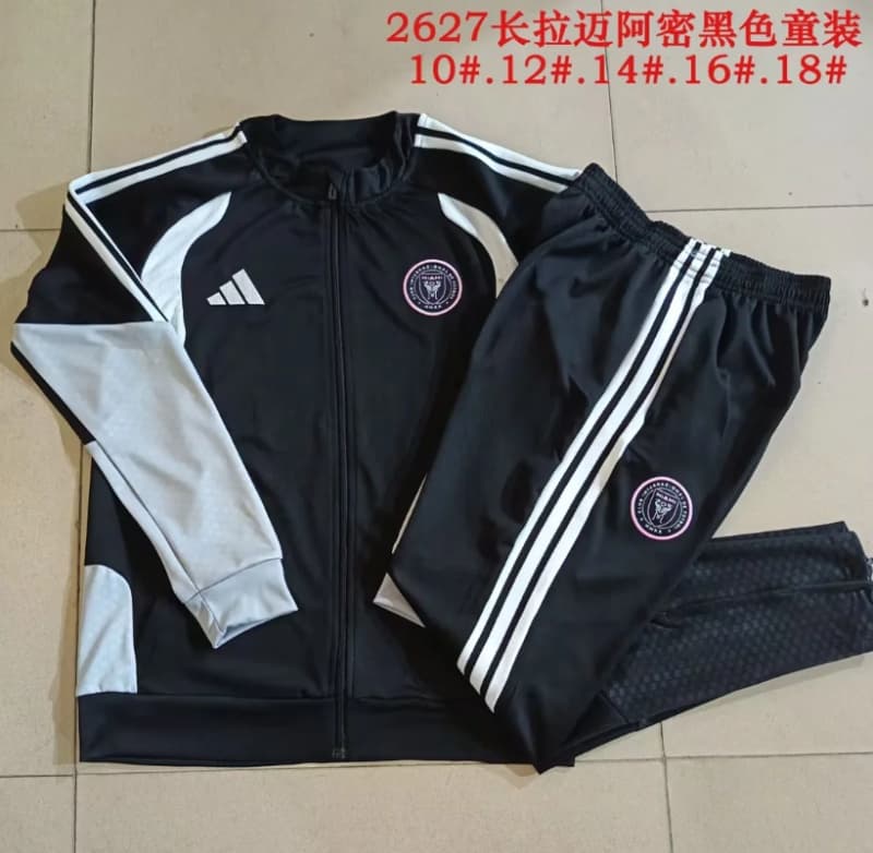 Inter Miami 2026 Kids Black Soccer Tracksuit