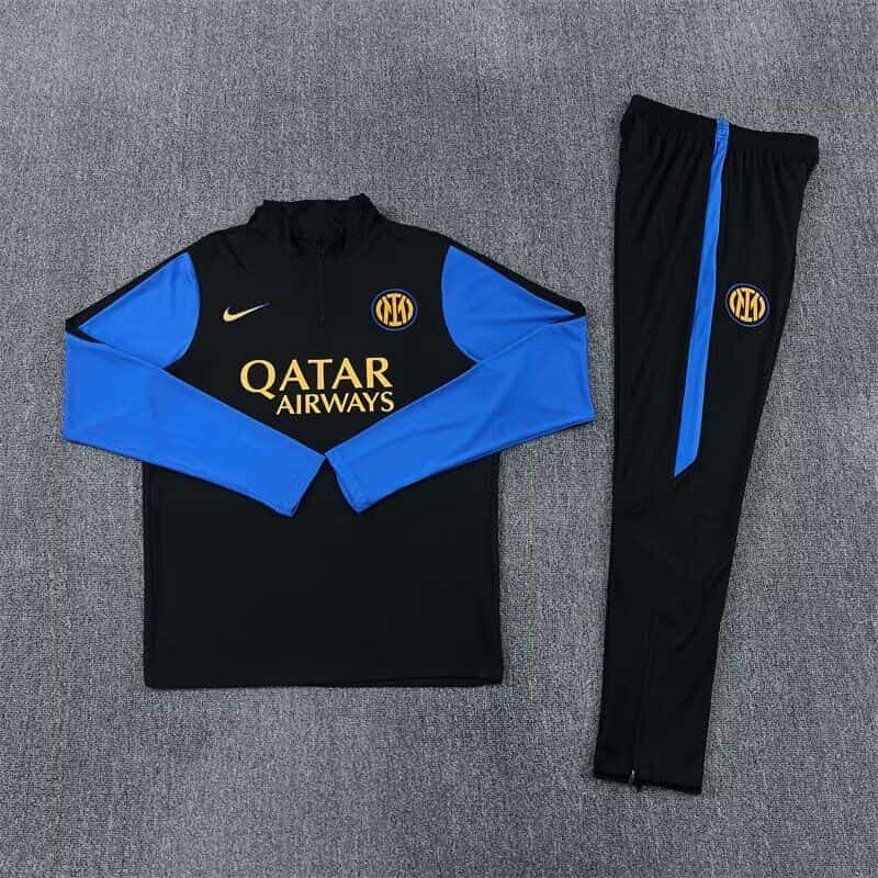 AAA(Thailand) Inter Milan 26/27 Black Soccer Tracksuit 02