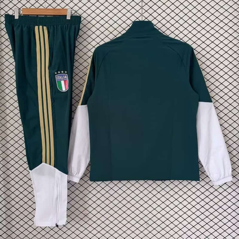 AAA(Thailand) Italy 2026 Green Soccer Tracksuit 04