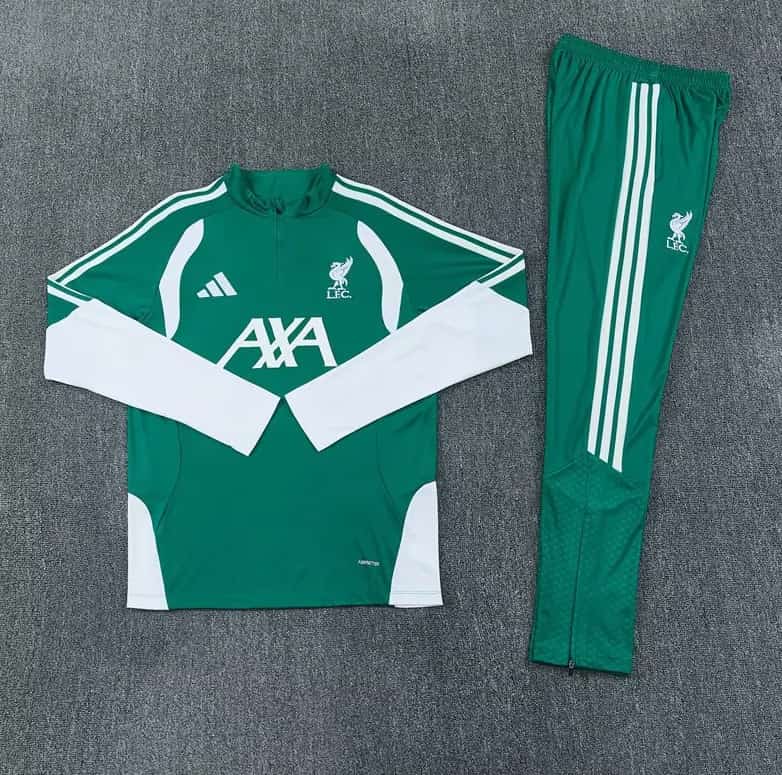 AAA(Thailand) Liverpool 26/27 Green Soccer Tracksuit AAA(Thailand) Liverpool 26/27 Green Soccer Tracksuit