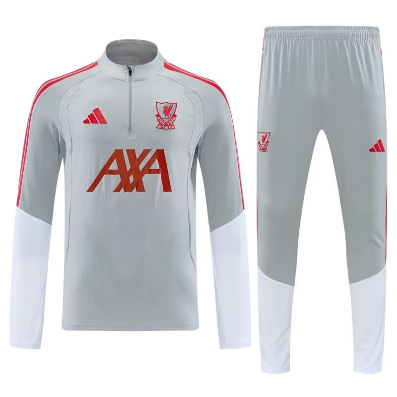 AAA(Thailand) Liverpool 26/27 Grey Soccer Tracksuit AAA(Thailand) Liverpool 26/27 Grey Soccer Tracksuit