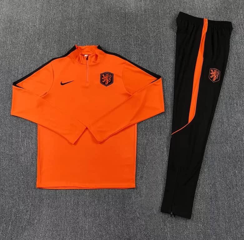 AAA(Thailand) Netherlands 2026 Orange Soccer Tracksuit AAA(Thailand) Netherlands 2026 Orange Soccer Tracksuit