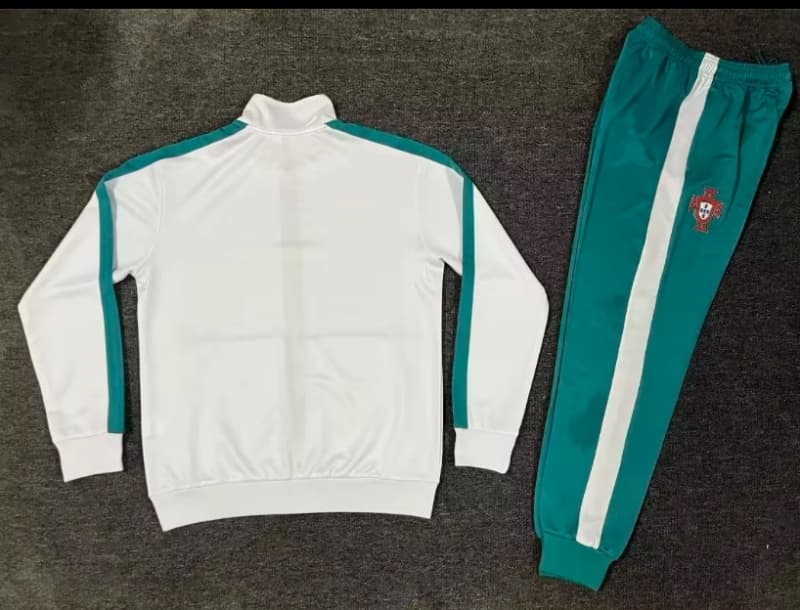 AAA(Thailand) Portugal 2026 White Soccer Tracksuit 02
