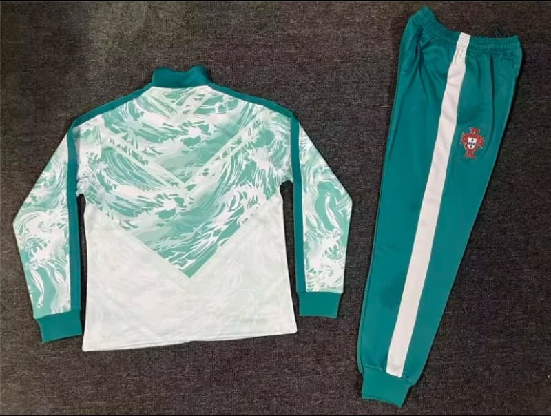 AAA(Thailand) Portugal 2026 White Soccer Tracksuit 03