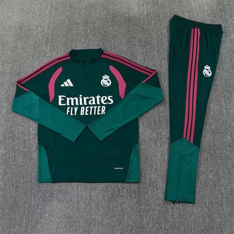 AAA(Thailand) Real Madrid 26/27 Green Soccer Tracksuit AAA(Thailand) Real Madrid 26/27 Green Soccer Tracksuit
