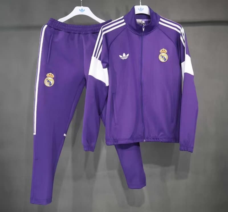 AAA(Thailand) Real Madrid 26/27 Purple Soccer Tracksuit
