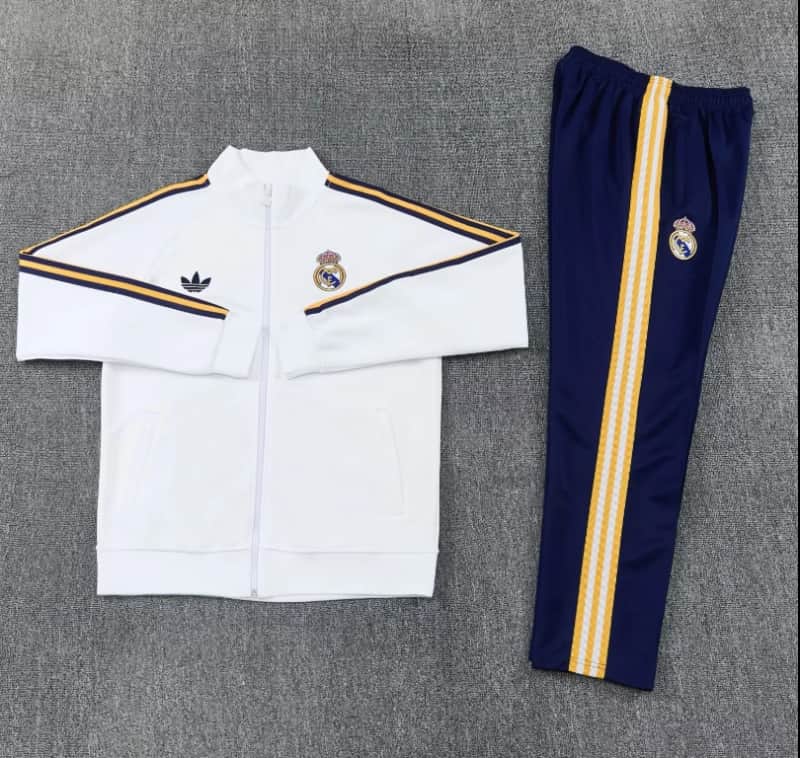 AAA(Thailand) Real Madrid 26/27 White Soccer Tracksuit 03 AAA(Thailand) Real Madrid 26/27 White Soccer Tracksuit 03