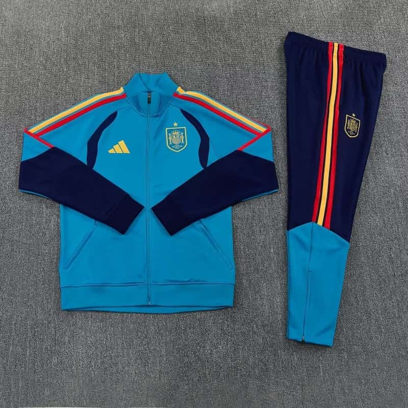 AAA(Thailand) Spain 2026 Blue Soccer Tracksuit 03 AAA(Thailand) Spain 2026 Blue Soccer Tracksuit 03