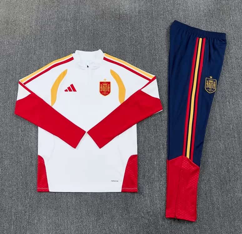 AAA(Thailand) Spain 2026 White Soccer Tracksuit