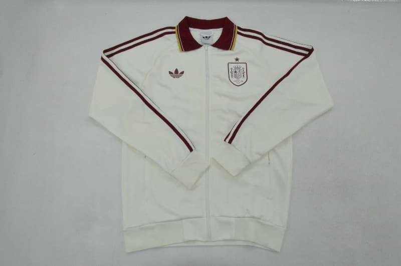AAA(Thailand) Spain 2026 White Soccer Tracksuit 02
