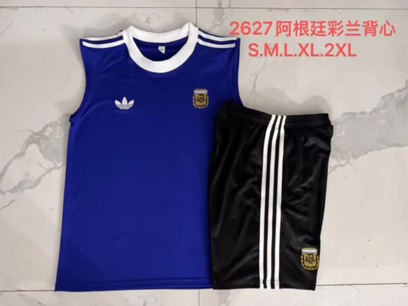 AAA(Thailand) Argentina 2026 Blue Soccer Training Sets 02 AAA(Thailand) Argentina 2026 Blue Soccer Training Sets 02