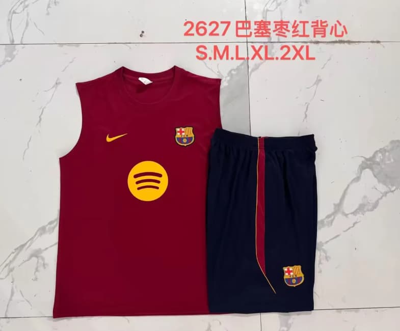 AAA(Thailand) Barcelona 26/27 Red Soccer Training Sets 02 AAA(Thailand) Barcelona 26/27 Red Soccer Training Sets 02