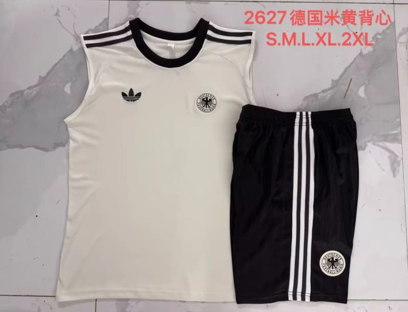 AAA(Thailand) Germany 2026 Light Yellow Soccer Training Sets
