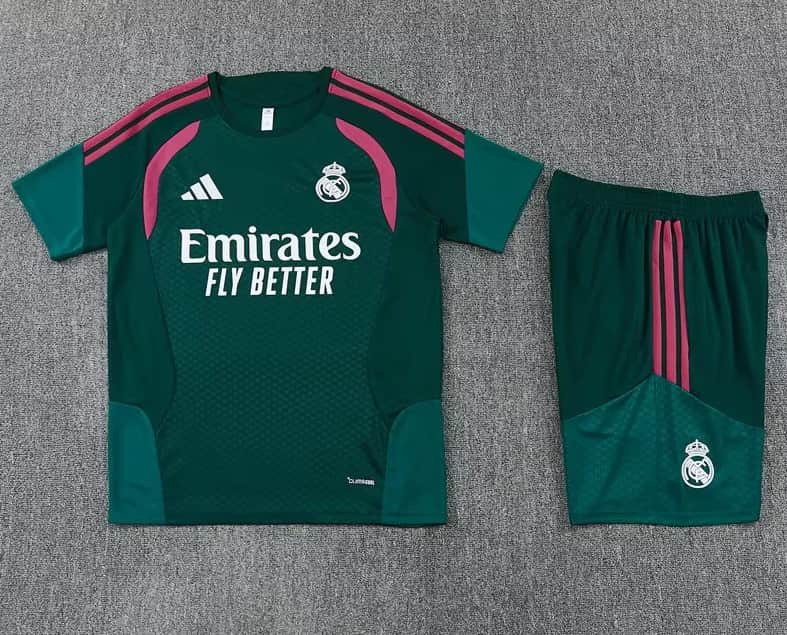 AAA(Thailand) Real Madrid 26/27 Green Soccer Training Sets AAA(Thailand) Real Madrid 26/27 Green Soccer Training Sets
