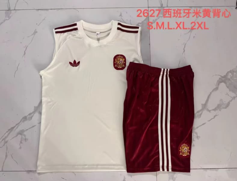 AAA(Thailand) Spain 2026 Light Yellow Soccer Training Sets AAA(Thailand) Spain 2026 Light Yellow Soccer Training Sets