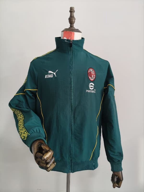 AAA(Thailand) AC Milan 26/27 Green Soccer Windbreaker AAA(Thailand) AC Milan 26/27 Green Soccer Windbreaker
