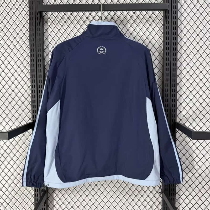 AAA(Thailand) Argentina 2026 Dark Blue Soccer Windbreaker 02