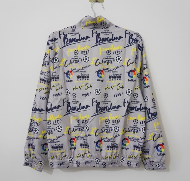 AAA(Thailand) Barcelona 26/27 Grey Soccer Windbreaker