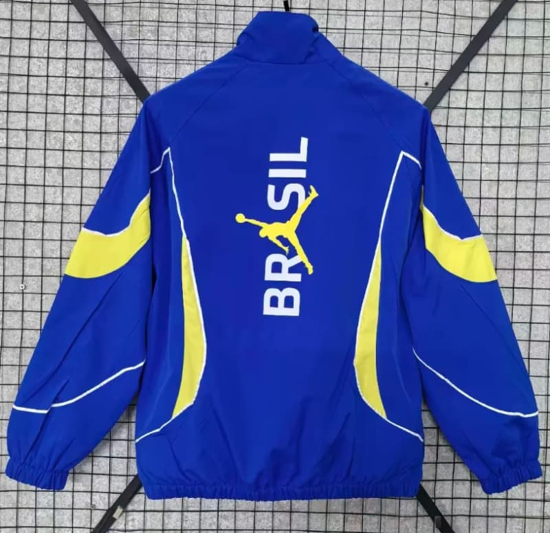 AAA(Thailand) Brazil 2026 Blue Soccer Windbreaker