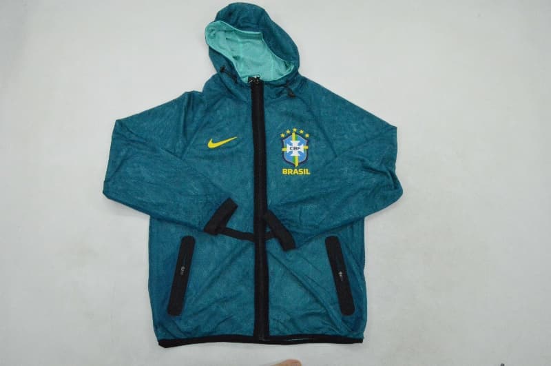 AAA(Thailand) Brazil 2026 Blue Soccer Windbreaker 02 AAA(Thailand) Brazil 2026 Blue Soccer Windbreaker 02