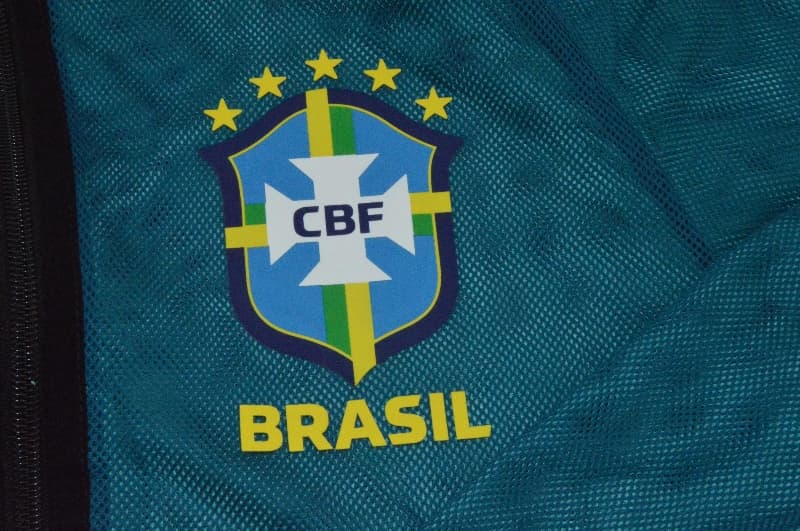 AAA(Thailand) Brazil 2026 Blue Soccer Windbreaker 02