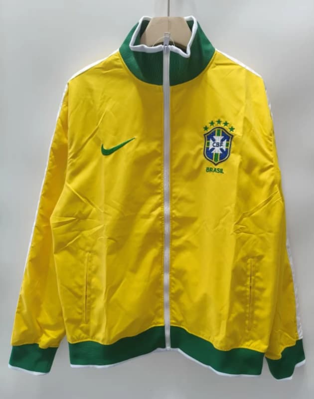 AAA(Thailand) Brazil 2026 Yellow Soccer Windbreaker AAA(Thailand) Brazil 2026 Yellow Soccer Windbreaker