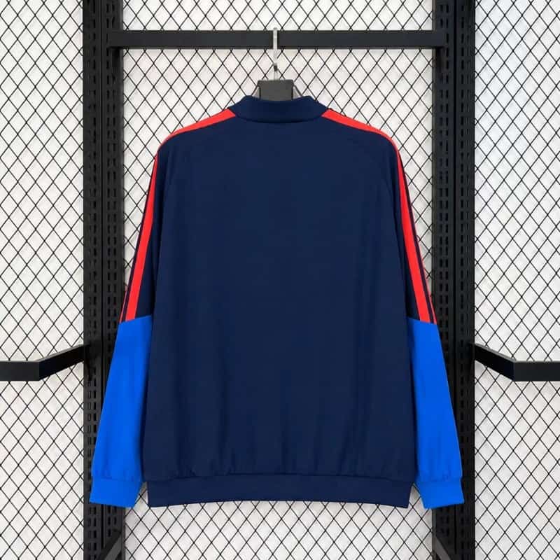 AAA(Thailand) Colombia 2026 Dark Blue Soccer Windbreaker 02