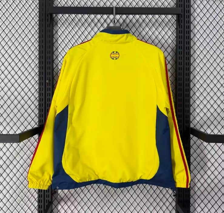 AAA(Thailand) Colombia 2026 Yellow Soccer Windbreaker