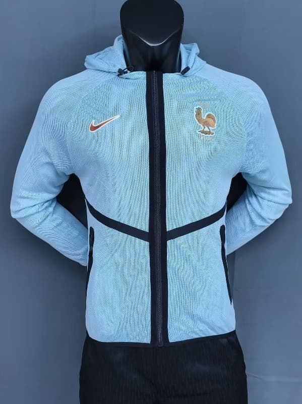 AAA(Thailand) France 2026 Blue Soccer Windbreaker AAA(Thailand) France 2026 Blue Soccer Windbreaker