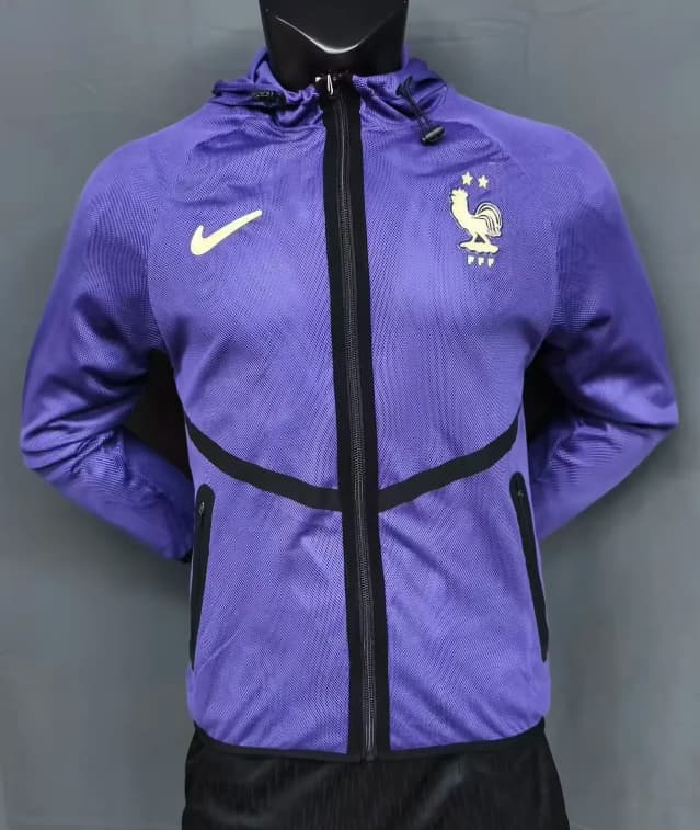 AAA(Thailand) France 2026 Purple Soccer Windbreaker AAA(Thailand) France 2026 Purple Soccer Windbreaker