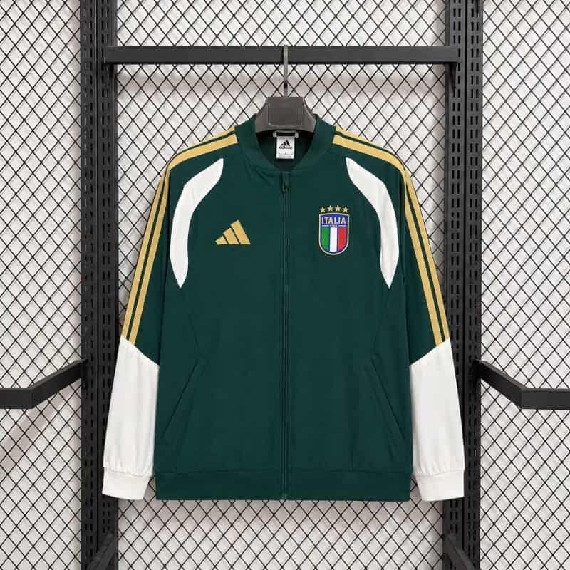 AAA(Thailand) Italy 2026 Green Soccer Windbreaker 02